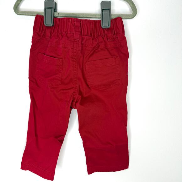 OshKosh B'Gosh Cat & Jack Plaid Flannel Pants Set In Red Blue 9 Months - Picture 8 of 10